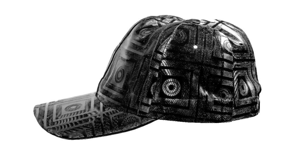Baseball Cap - Snapback Cap, Quadro All Over Laser Design, PERFECT FIT, Latex Handmade